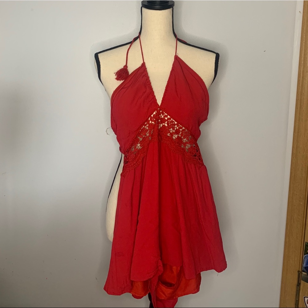 Forever 21 Red Romper